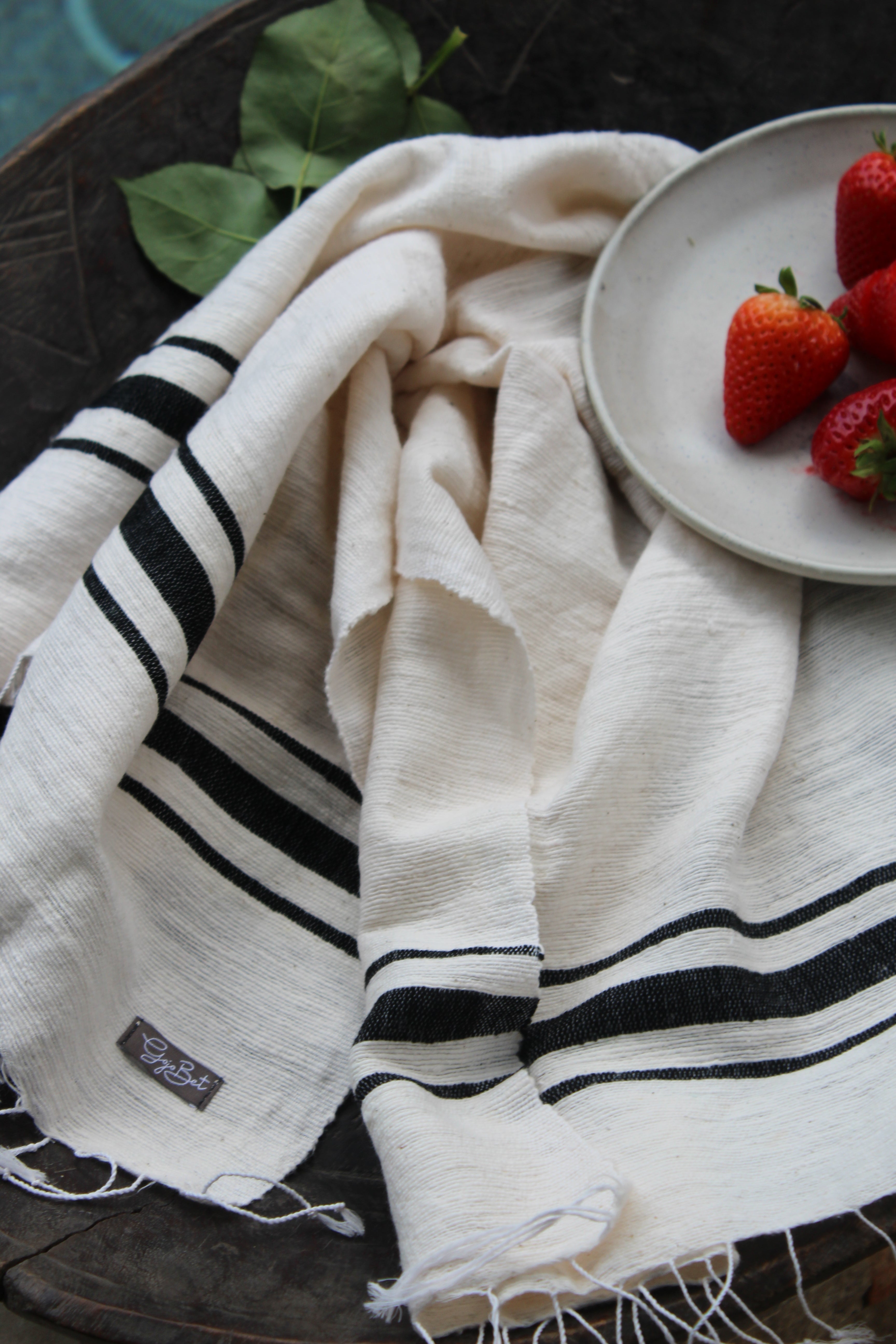 Lucy cotton woven hand towel/kitchen towel
