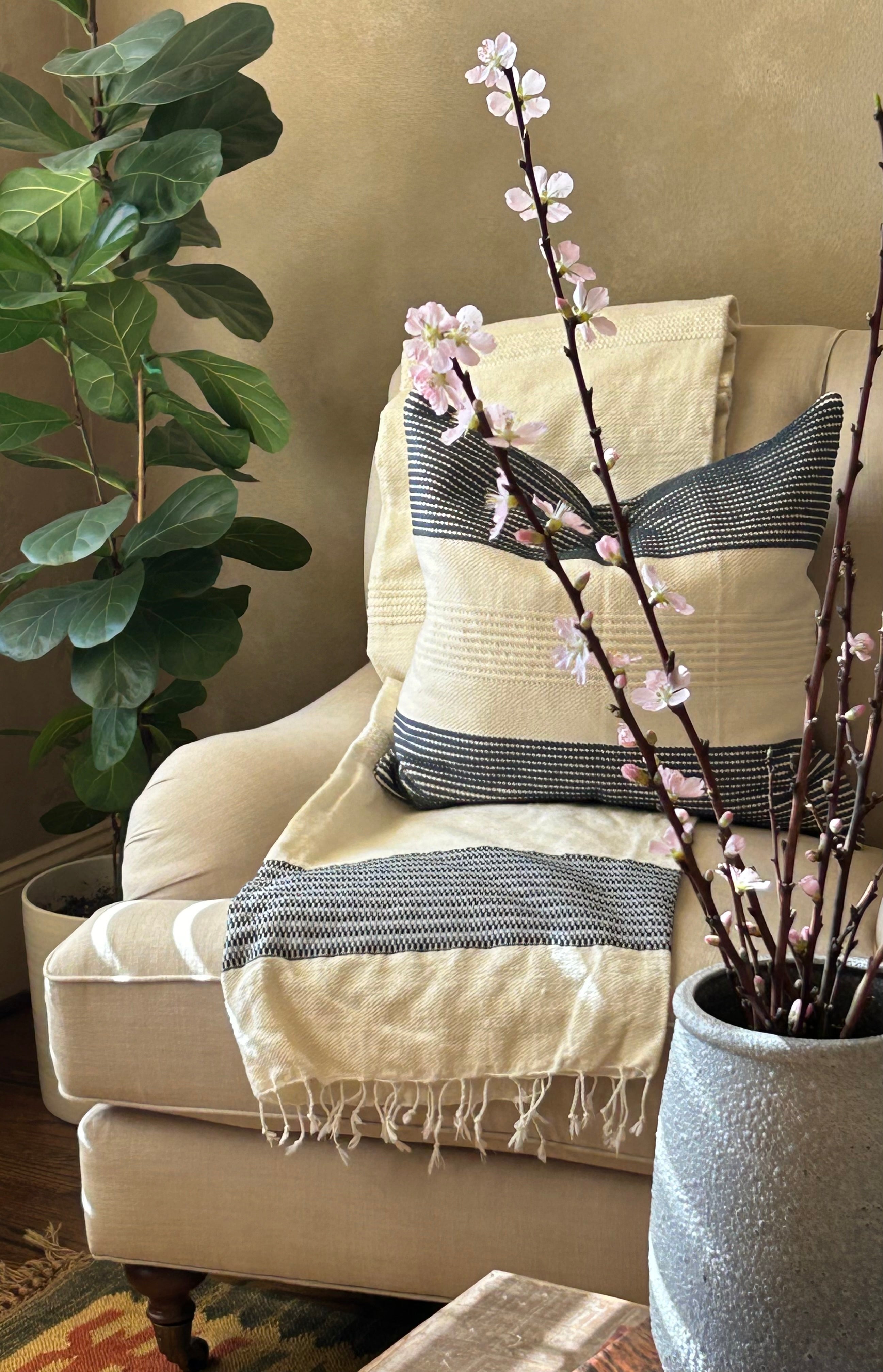 Lidia Handwoven Ethiopian Throw Blankets