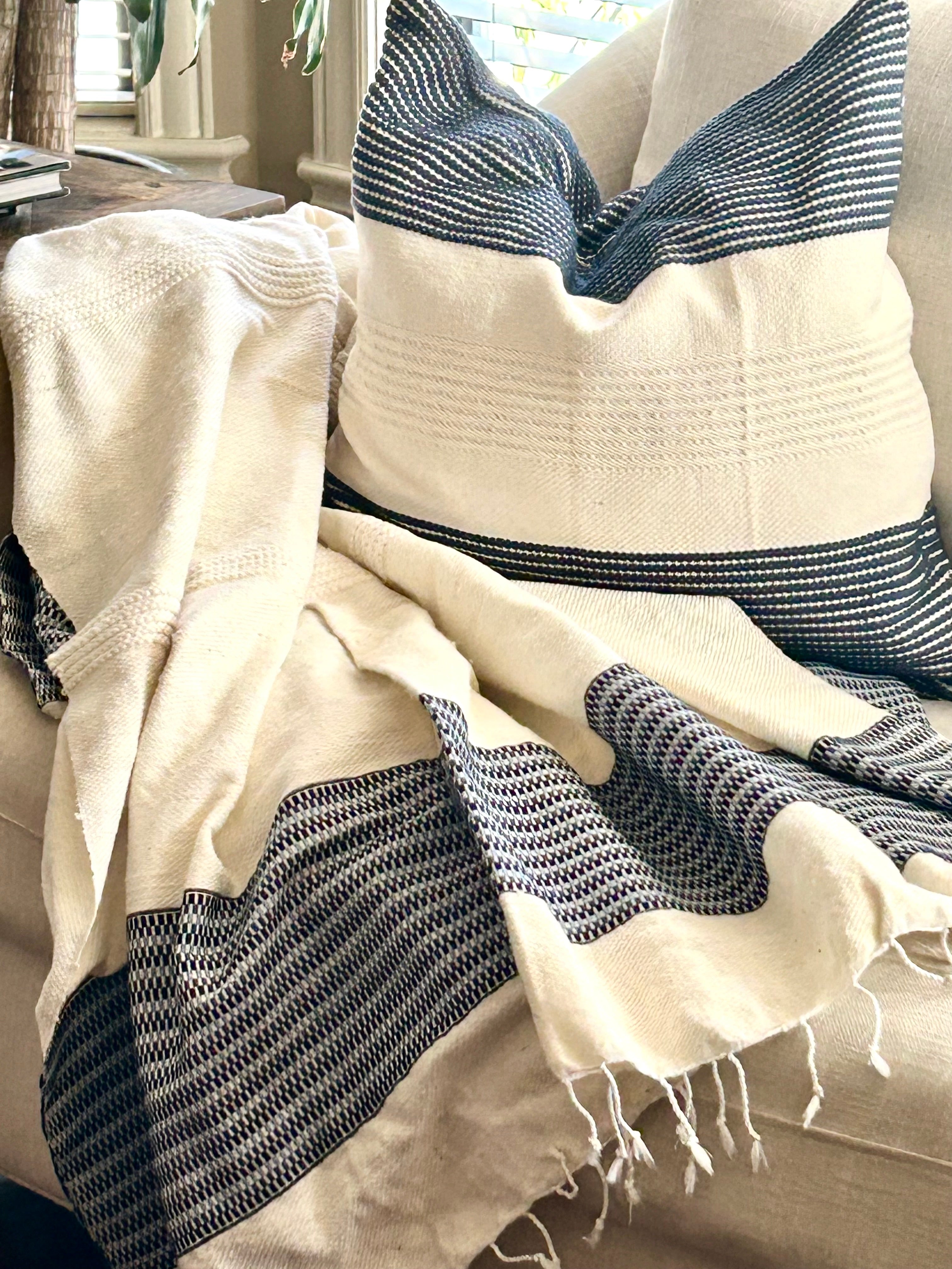 Lidia Handwoven Ethiopian Throw Blankets