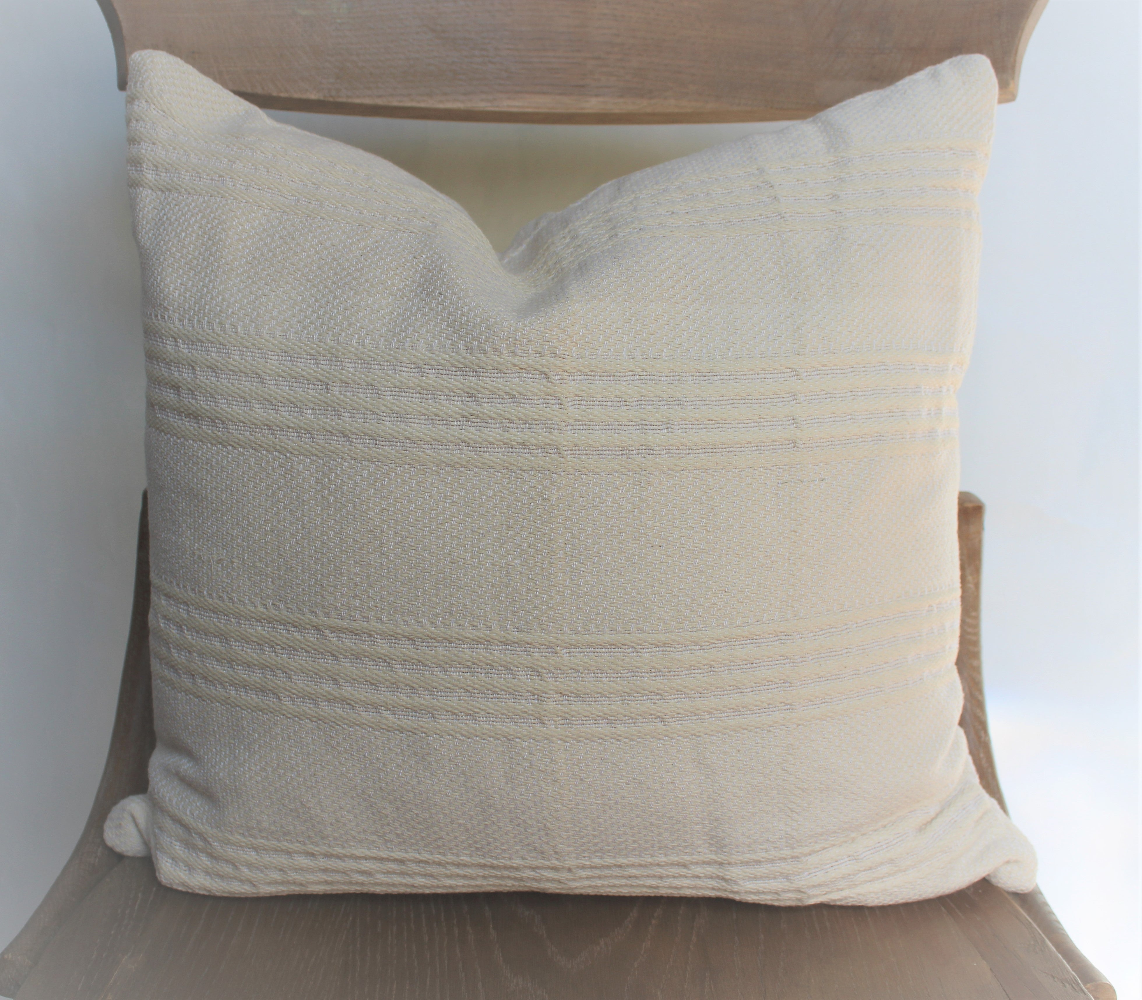 Neutral pillow cover