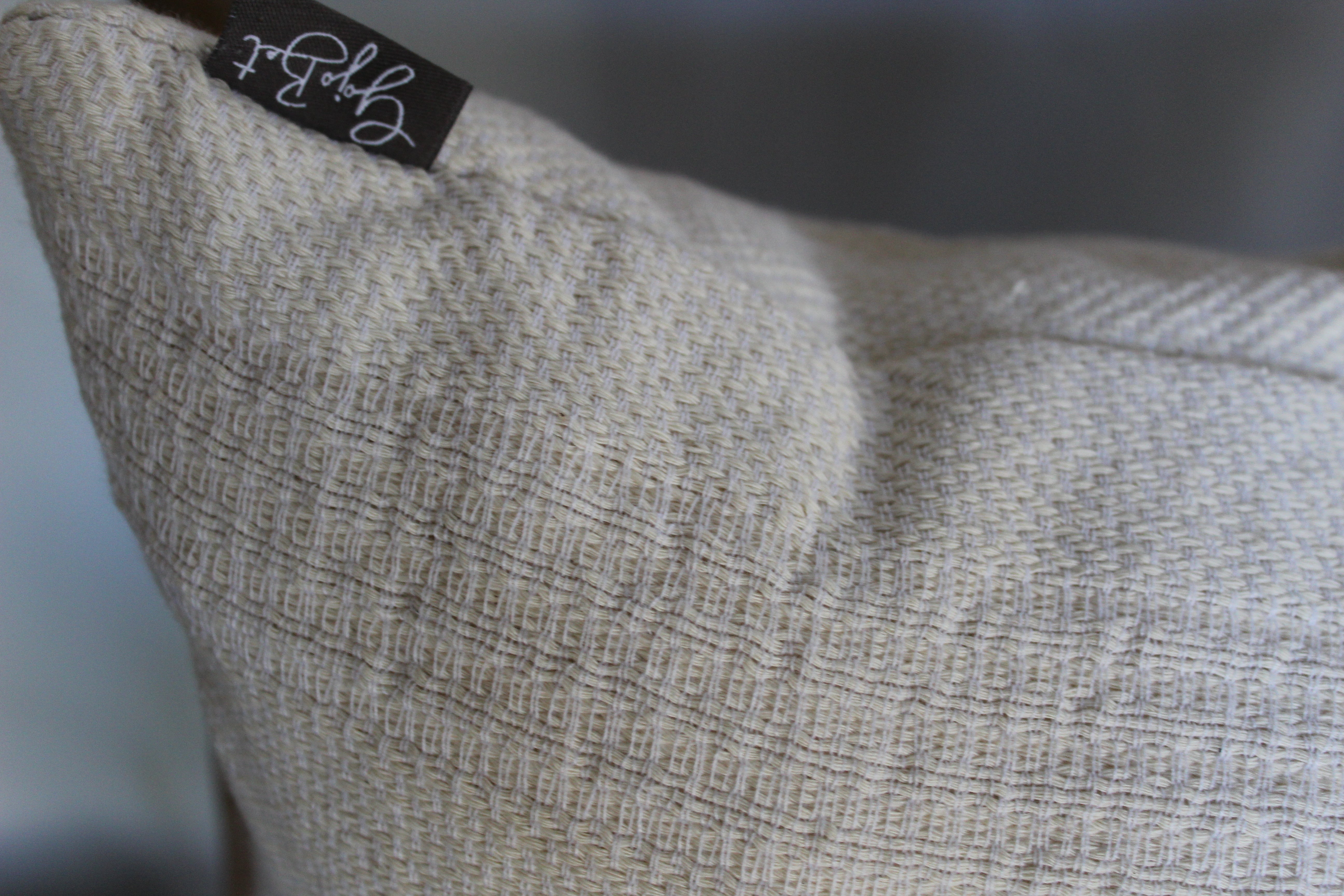 Neutral pillow cover
