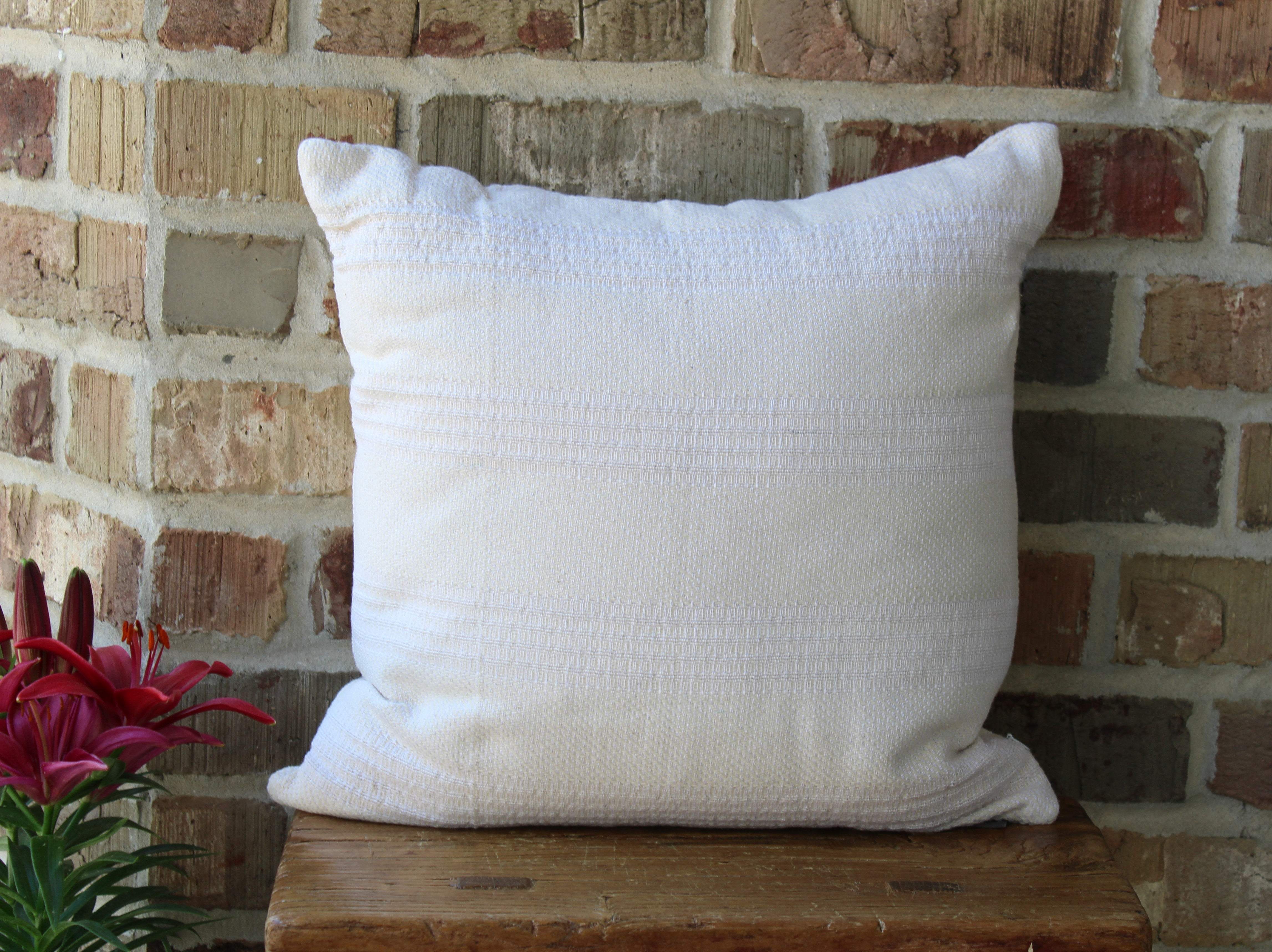 Neutral pillow cover
